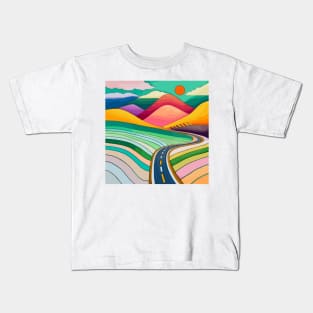 Coloful landscape Kids T-Shirt